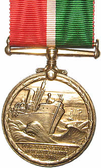 Reverse of the Mercantile Marine War Medal.