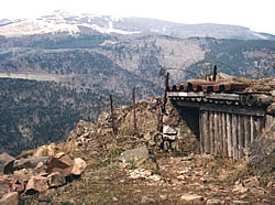 French outpost on the Hartmannswillerkopf in the Vosges.