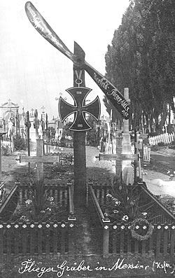 Graves of two German airmen in Menin.