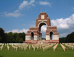 Thiepval Memorial to the Missing on the Somme battlefield, France.