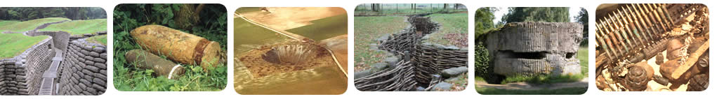 Images of battle remains on the Western Front.