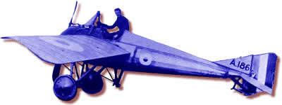 Morane Saulnier Scout plane, of the type flown by Roland Garros in April 1915.