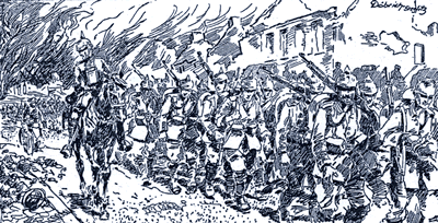 German infantry on the march.(2)