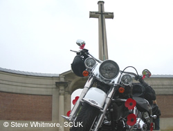 Harley Davidson at Faubourg d'Amiens Cemetery, Arras