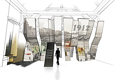 Artist's impression of the "Prologue" section of the renovated museum.