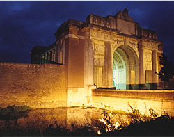 The Menin Gate Memorial to the Missing.