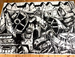 Artwork on exhibition at Three Works Gallery