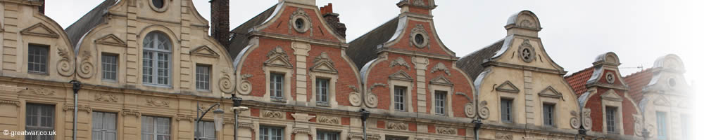 Facades of Flemish architecture in Arras.