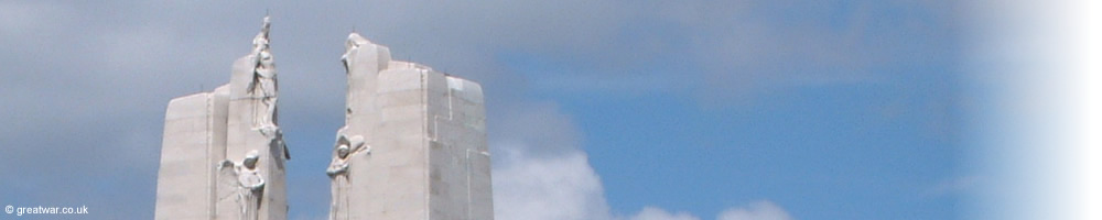 Canadian National Vimy Memorial on the Vimy Ridge.