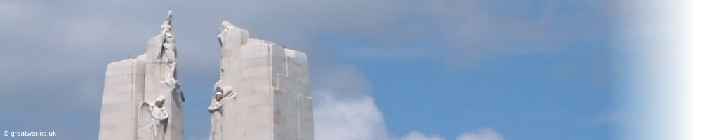 Canadian National Vimy Memorial on the Vimy Ridge.