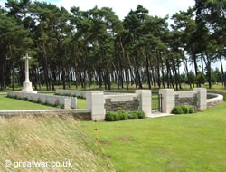 Givenchy Road Cemetery in the Canadian National Vimy Memorial Park on the French Flanders and Artois battlefield.