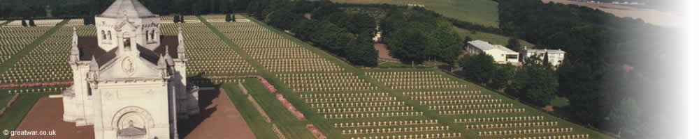 Chapel and graves at Ablain St-Nazaire French Military Cemetery (Notre Dame de Lorette)
