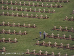 Graves at Notre Dame de Lorette Cemetery.