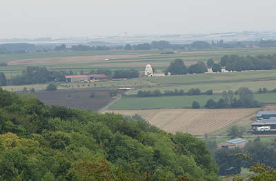 The view from the hill at Notre Dame de Lorette looking to the south.