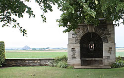 Small building on the west side of the cemetery housing the Cemetery Register and Visitors' Book.