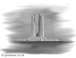 The two pylon towers for the Vimy Memorial.