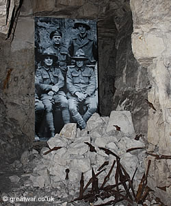 Pick axes in the tunnels at the Wellington Quarry.