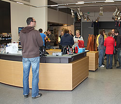 Reception at the Wellington Quarry.