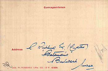 Medal Index Card for John Kipling