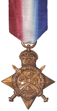 El Frente de la Medalla 1914 Star (Pip)