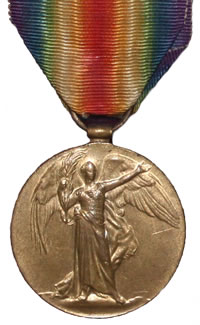 The Front of the British Victory Medal (Wilfred)