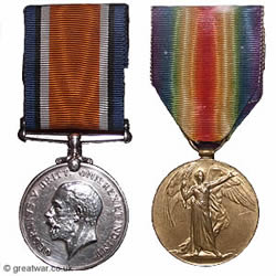 British WW1 Campaign Medals, British War Medal and Victory Medal