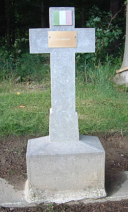 Grave of an Italian WW1 soldier who died in Belgium as a Prisoner of War of the Germans.