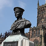 WW1 Memorial to D M Harris, RNVR, in Wolverhampton