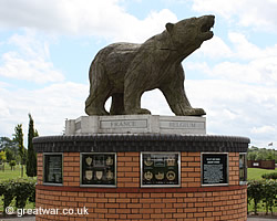 Monument to the 49th West Riding Division, known as the Polar Bears