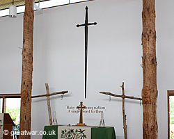 Inside the Millenium Chapel of Peace and Forgiveness, National Memorial Arboretum, Staffordshire. Inside the Millenium Chapel of Peace and Forgiveness, National Memorial Arboretum, Staffordshire.
