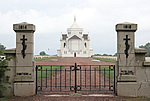 The west gate at Notre Dame de Lorette French Military cemetery near Arras, France.