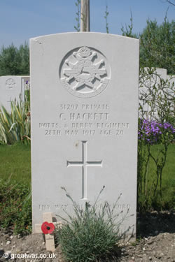 Private C Hackett grave