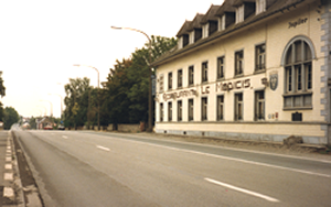 Road to Brussels at Casteau north-east of Mons.