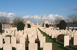Dud Corner British Cemetery and Loos Memorial.