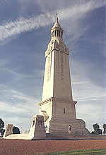 Lantern Tower monument at the Notre Dame de Lorette French military cemetery.