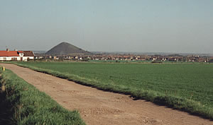 View from the German positions south of Loos looking to Mazingarbe to the north-west.