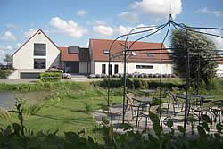 View of Popshouse and the garden.