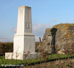 Monument to 34th Division on the Ypres Salient battlefield.