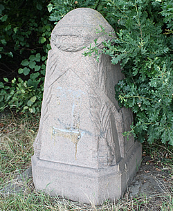 Demarcation Stone monument at Hellfire Corner