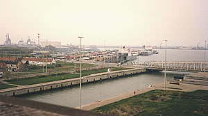 The port of Zeebrugge on the Belgian coast.