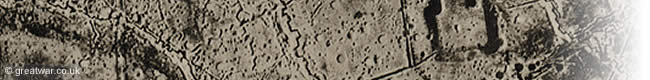 Aerial photograph of the WW1 battlefield south of Ypres in Belgium.