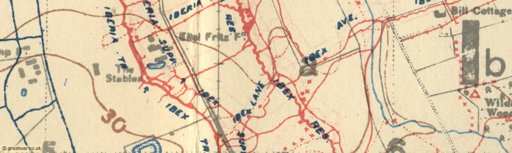 Trench Map 28 NW Edition 6A.