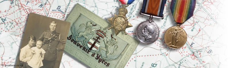 WW1 family history in photographs, postcards and medals.
