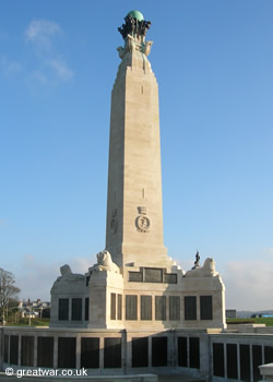 War memorial for ranks and ratings of the Royal Navy of Plymouth who were lost at sea.