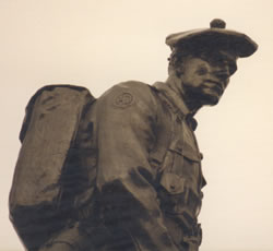 Close up of 51st Highland Division Memorial