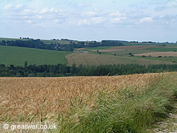 Looking across the Ancre valley from the 1st July 1916 Front Line.