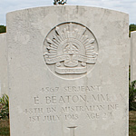 Grave of Australian casualty