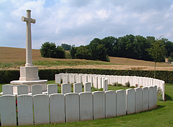 Gordon Cemetery near Mametz on the Somme battlefields.