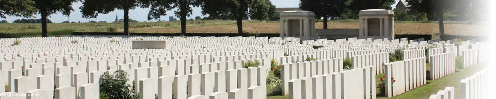 Some of the 5,523 graves in Delville Wood Cemetery on the Somme battlefield.