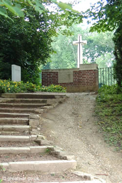 Entrance steps to Devonshire Cemetery.